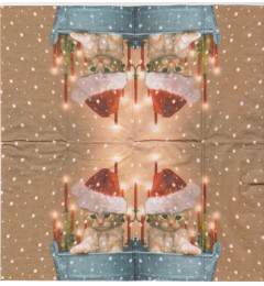 Салфетка Нг-57 а(S) (Новый год / Рождество / Зима)
